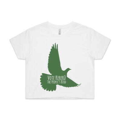 The People's Bird - Green - Womens Crop Tee Thumbnail